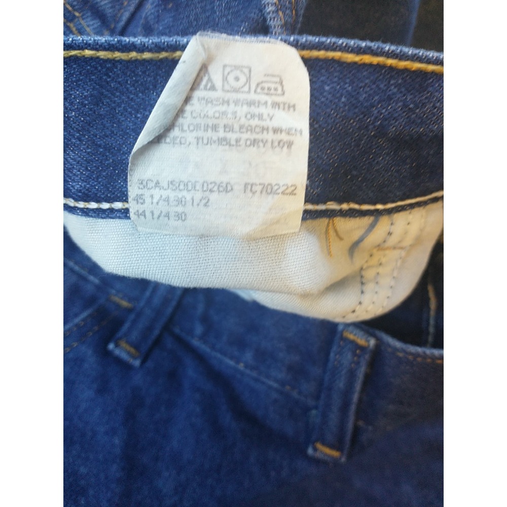 Wrangler Straight Leg Blue Jeans Size 42 x 28 85900DW Dark Wash Western Chore - Picture 16 of 16